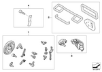 64116944658 - : Bracket Set for BMW Image