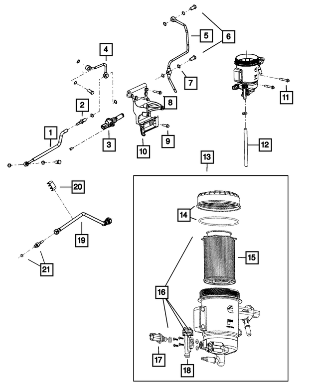 68067098AA - Fuel: Fuel Tube for Mopar Image