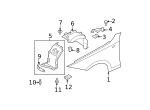 7147129160 - Body: Fender Liner Screw for BMW Image