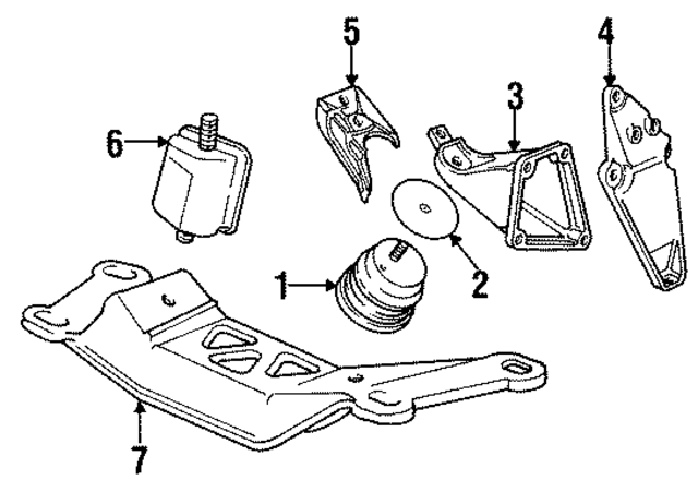 11811137076 - Engine: Front Mount for BMW Image