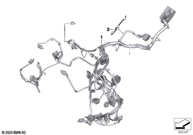 12515B510F6 - : Engine Wiring Harness for BMW-Motorrad Image