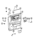55397411AA - Interior Trim: Door Handle Spacer for Mopar Image