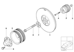 11237834425 - Engine: Vibration Damper for BMW Image