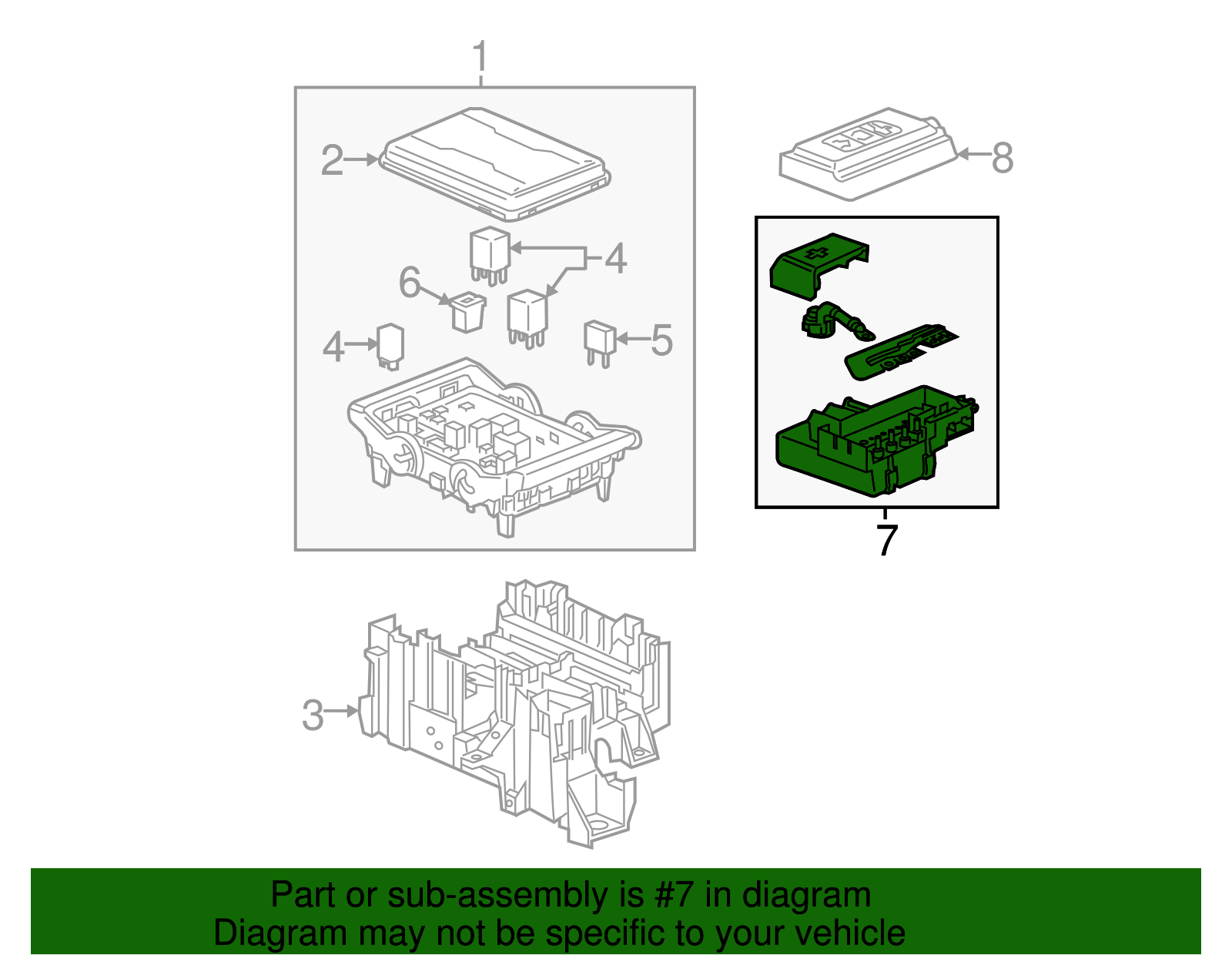 8446079284460792 - Battery Distribution Engine Compartment