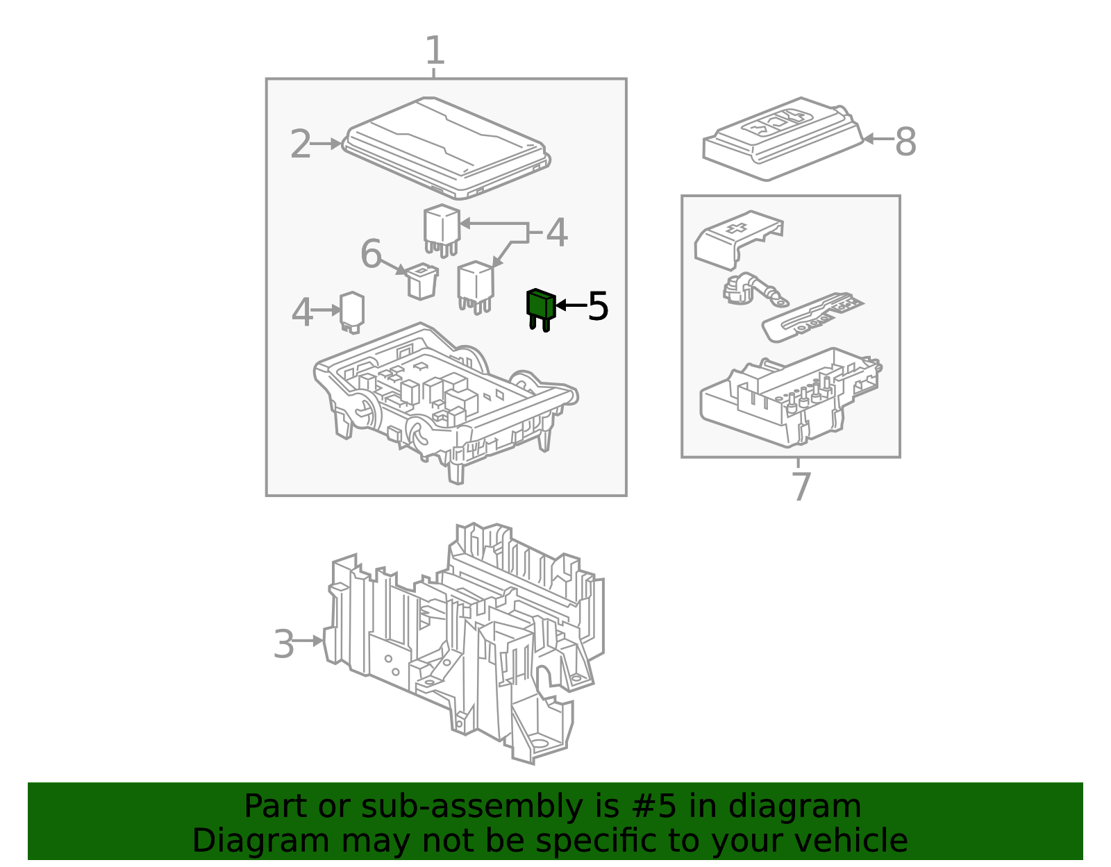 2014-2019 GM OEM NEW 14-20 GM Chevrolet GMC Engine Compartment Mini ...