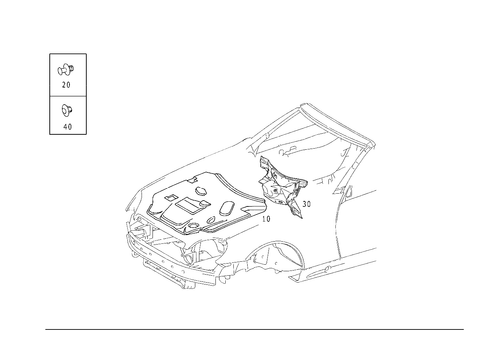Engine Compartment Damping for 1999 Mercedes-Benz SLK 230 #0
