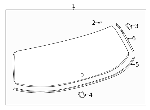 Glass - Lift Gate for 2022 Toyota Sienna #0