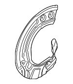 34106878311 - Brakes: Splash Shield for BMW Image