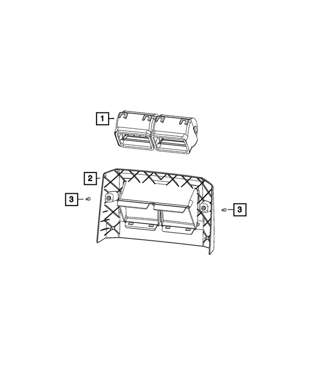 1QA40TX7AA - Interior Trim: Vent for Mopar Image