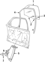 F2AZ5421410A - Body: Glass for Ford: Crown Victoria | Mercury: Grand Marquis Image