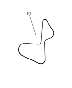 4627167AB - Cooling: Serpentine Belt for Mopar Image