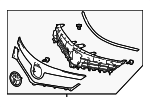 5310107010 - Body: Upper Grille for Toyota: Avalon Image