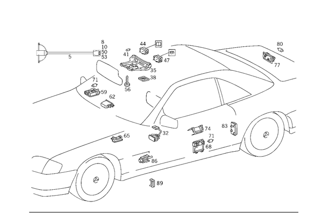 185453728 - Electrical System: Plug for Mercedes-Benz Image image