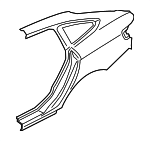 41007334022 - : Quarter Panel for BMW: 428i Gran Coupe, 428i xDrive Gran Coupe, 430i Gran Coupe, 430i xDrive Gran Coupe, 435i Gran Coupe, 435i xDrive Gran Coupe, 440i Gran Coupe, 440i xDrive Gran Coupe Image