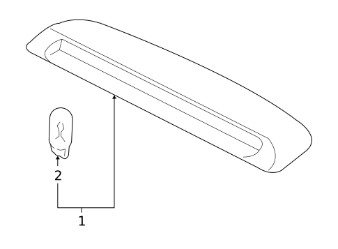 High Mounted Stop Lamp for 2010 Kia Optima #0