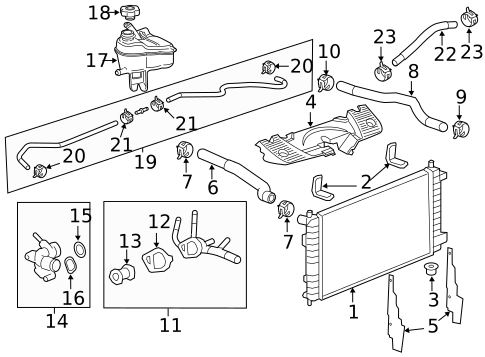 Radiator & Components for 2019 Chevrolet Silverado 1500 #50
