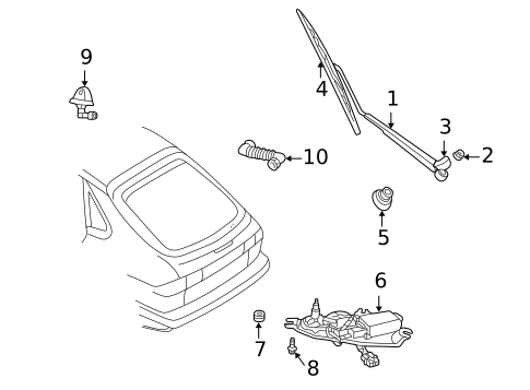 Wipers for 2001 Saab 9-3 #1