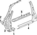 6110916900 - : Reinforcement for Toyota Image