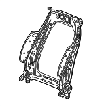 87823617 - Body: Seat Back Frame for Cadillac: CT4, CT5 Image