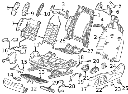 Power Seats for 2023 Cadillac CT4 #0