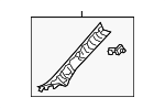 622100R080B0 - Body: Windshield Pillar Trim for Toyota: RAV4, RAV4 Prime Image