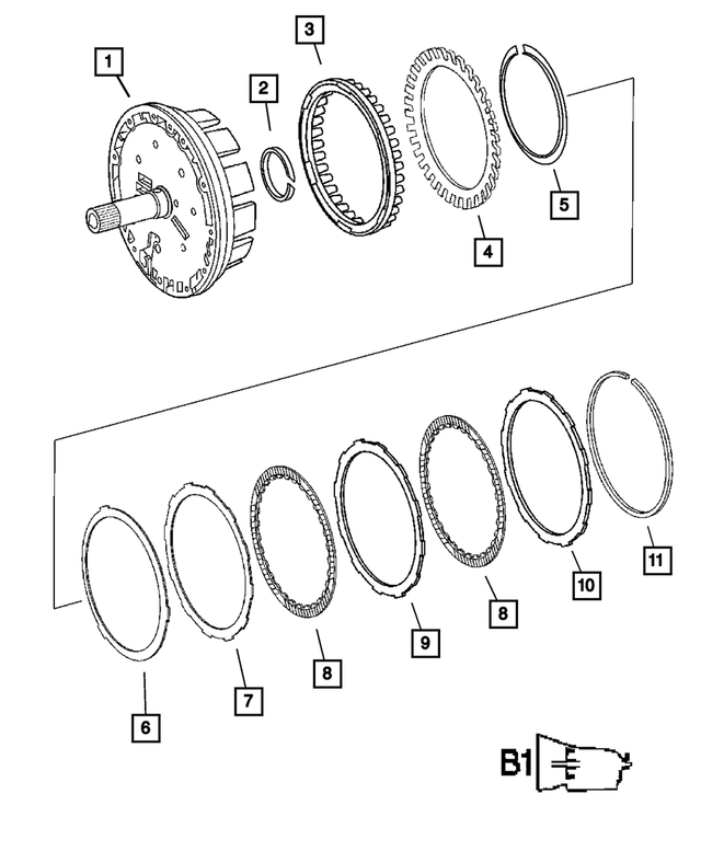 52108023AA - Automatic Transmission 5 Speed [DGZ]: Spring Disc for Mopar Image