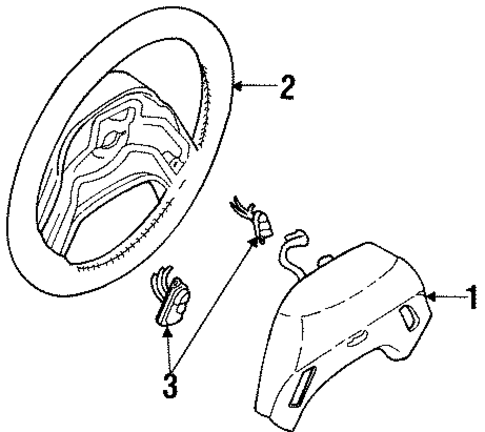 Steering Wheel & Trim for 1998 Mercury Mountaineer #0