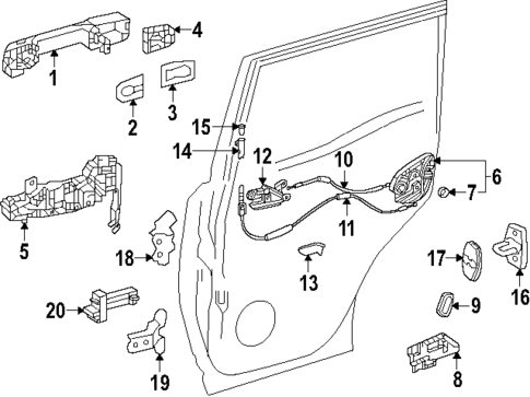 Rear Door for 2024 Lexus GX550 #0