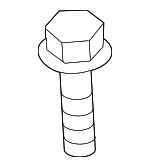 1125106206B - Body: Upper Tie Bar Lower Bolt for Kia: Cadenza, Carnival, Forte, K900, Optima, Rio, Rondo, Sedona, Seltos, Sorento, Soul, Soul EV, Sportage, Stinger, Telluride Image