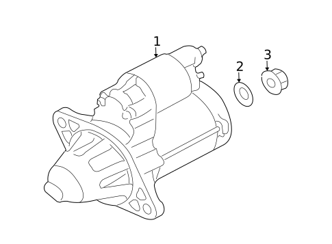 Starter for 2009 Subaru Legacy #1