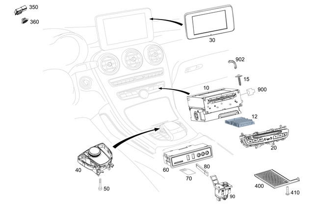 2059001041 - Electrical System: Control Unit for Mercedes-Benz: AMG GT, AMG GT Black Series, AMG GT C, AMG GT R, AMG GT S, GLC300, GLC43 AMG, GLC63 AMG, GLC63 AMG S Image image