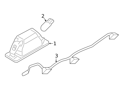 License Lamps for 2025 Nissan Kicks Play #0