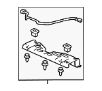 84520SZTA21ZA - : 2016 Honda CR-Z - Cover Assembly Ipu Duct *NH167L* (Graphite Black) for Honda: CR-Z Image