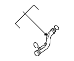 1K0145762BM - Cooling System: Rear Pipe for Audi Image