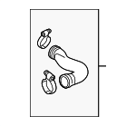 8J0145834 - Cooling System: Front Pipe for Audi Image