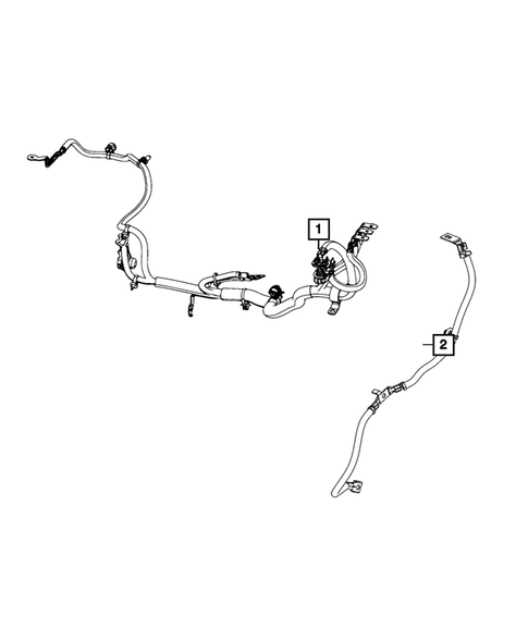 Battery, Battery Tray and Cables for 2015 Jeep Cherokee #1