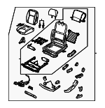 12801489 - Body: Seat Assembly for Saab: 9-3, 9-3X Image
