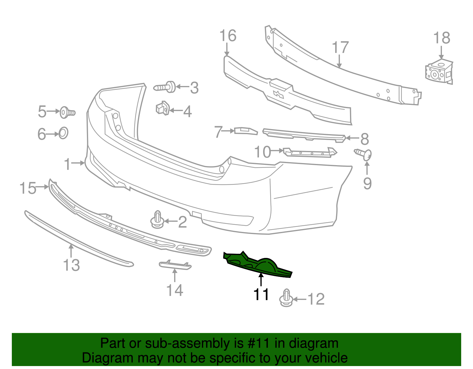 71504-T3V-A00 - High-Quality Bumper Cover Spacer Panel for 2014 Honda ...
