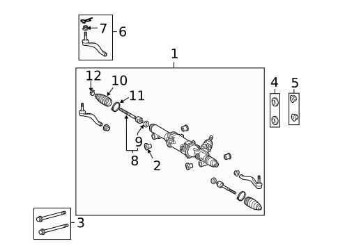 Steering Gear & Linkage for 2011 Lexus LS460 #2