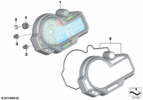 Instrument Cluster for 2016 BMW-Motorrad S 1000 R #1