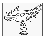 8115007160 - : Headlamp Assembly Left for Toyota: Avalon Image
