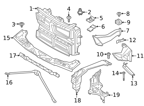Radiator Support for 2022 BMW X2 #0