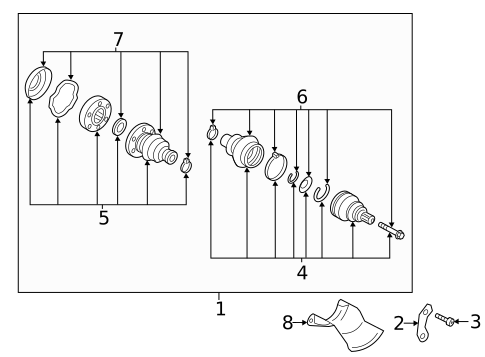 Drive Axles for 2013 Audi A8 Quattro #2
