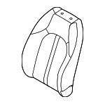 88460L2TF0DHW - Body: Seat Back Cover for Kia Image