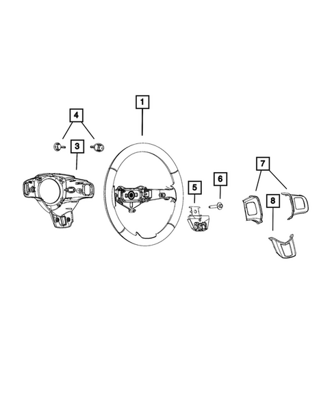 Steering Wheel for 2016 Dodge Journey #0