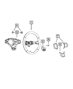 5SD98DX9AA - Steering: Steering Wheel for Mopar Image