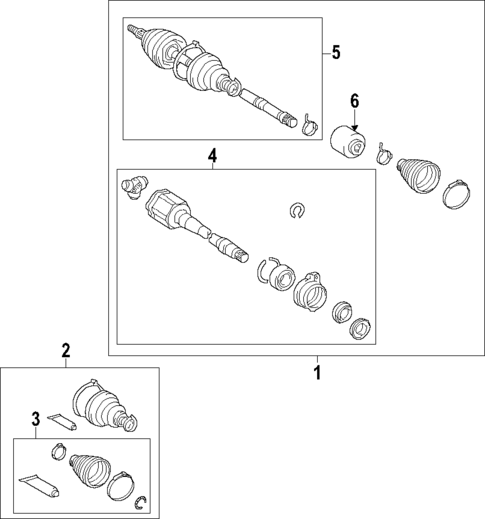Axle Shafts & Joints for 2009 Toyota Highlander #0
