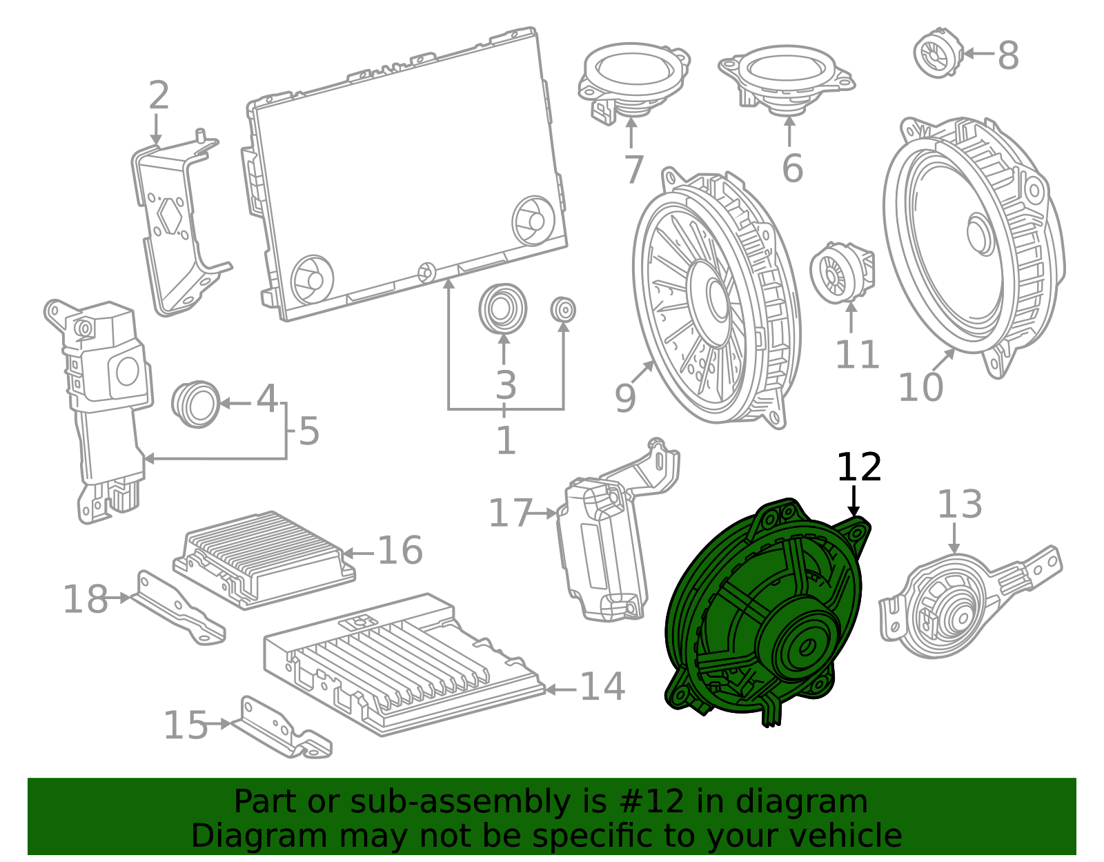 86150-60420 - Speaker 2024-2025 Toyota Land Cruiser | Longo Toyota Parts