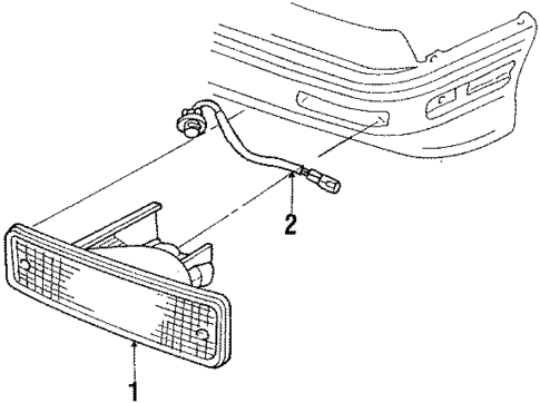 Park Lamps for 1991 Ford Probe #0