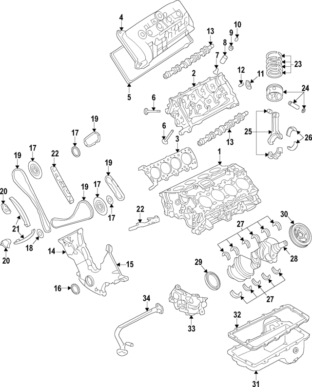 DR3Z6010A - : Cylinder Block for Ford Image